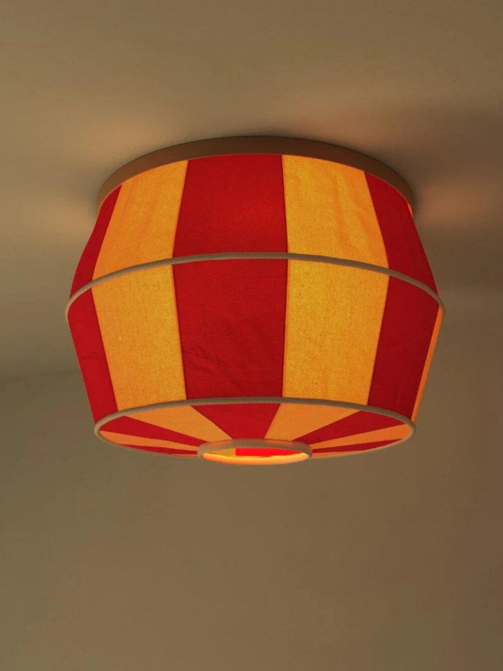 Tulip Gem Ceiling Boob Light Cover Shade - Gem Stripes - Picture 4 of 4